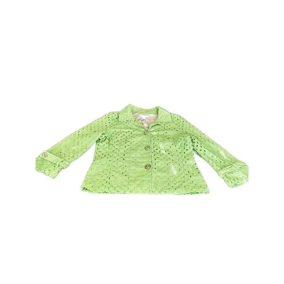 VINTAGE Charter Club GREEN CROPPED JACKET SIZE M - Picture 3 of 8